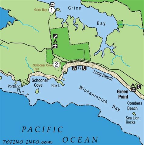 Maps for Beaches in Tofino and Ucluelet, B.C. Ucluelet Bc, Tofino, Sea ...