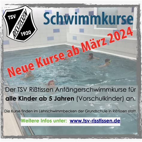 TSV Schwimmkurse TSV Rißtissen 1920 e V