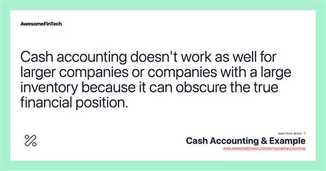 Cash Accounting & Example | AwesomeFinTech Blog