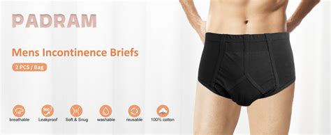 Incontinence Underwear For Men 2 Pack Washable Urinary