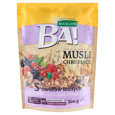 Bakalland Ba Crunchy Muesli With Forest Fruits G Food