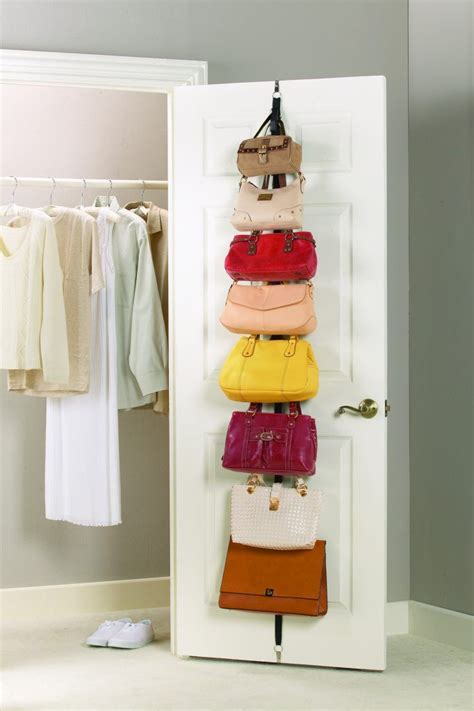 Como Organizar Bolsas Em Casa Purse Rack Home Organization Hacks