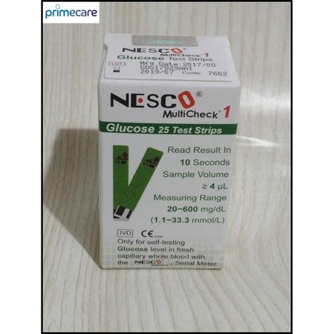 Jual Dasyat Strip Nesco Gula Darah Glucose Shopee Indonesia