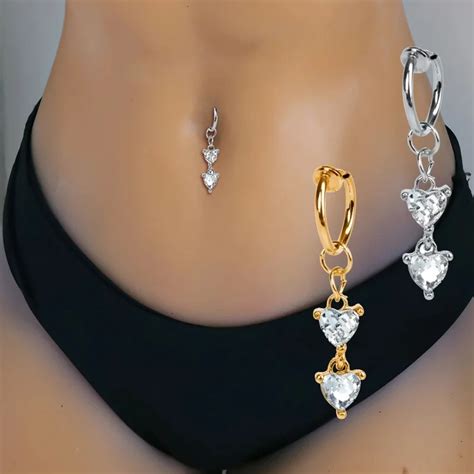 Fake Clip Belly Button Piercing Piercing Fake Belly Navel Ring