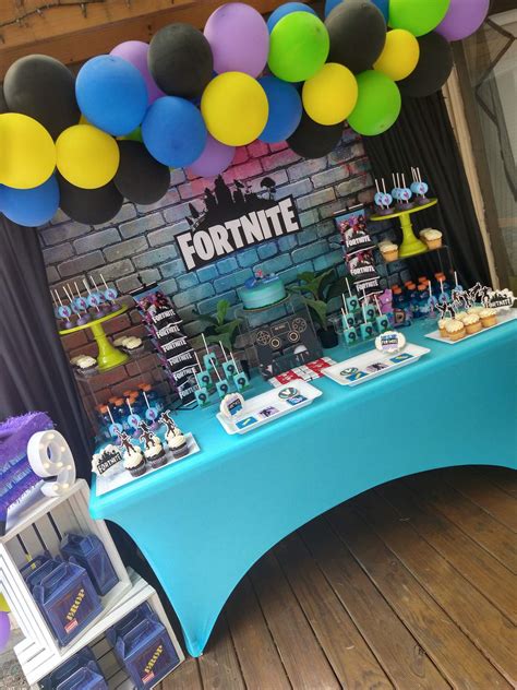 Fortnite Birthday Party Ideas Photo 8 Of 20 Catch My Party