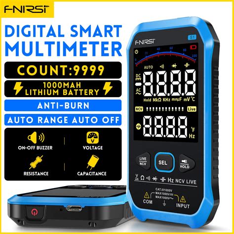 Fnirsi S Smart Digital Multimeter Counts Ac Dc Voltage Resistance