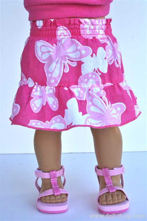 Make A Doll Skirt From A Baby Skirt Doll It Up