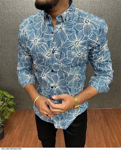 Mens Cotton Half Sleeve Shirt