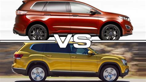 2019 Ford Edge Vs 2018 Volkswagen Atlas Youtube