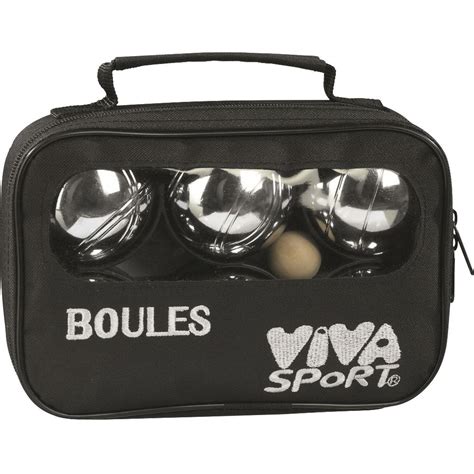 Viva Sport Boule Spiel Boccia Metall Kugeln Outdoor Wurf Spiel Mit