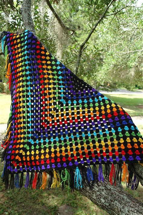 Half Granny Square Shawl Pattern By Anastacia Zittel Shawl Crochet