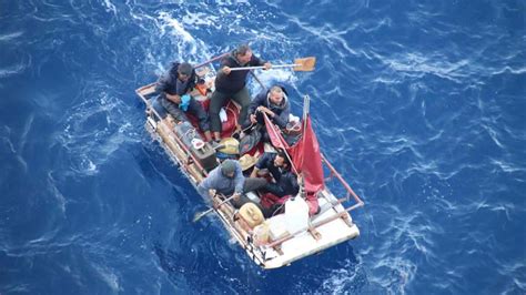 New Carnival Cruise Ship Rescues Small Raft Within The Caribbean