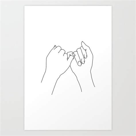 Pinky Promise Art Print By Standard Prints Posters Artofit