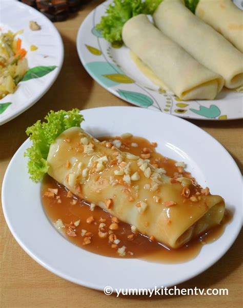 Lumpiang Sariwa with Fresh Wrapper and Sauce - Yummy Kitchen