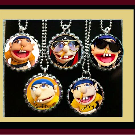 Jeffy Puppet Set Of 5 Necklaces Necklace Party Favors Loot Bag Birthday