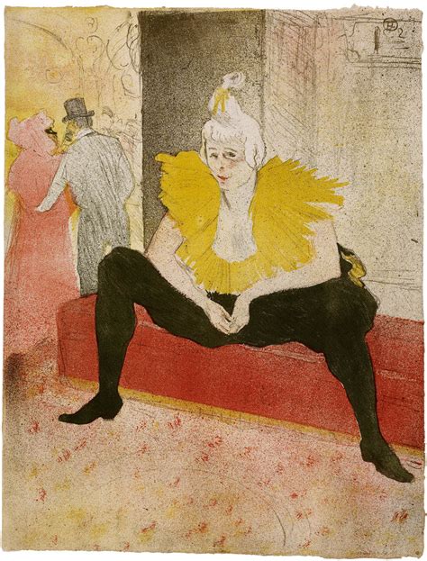 La Clownesse Assise Mlle Cha U Ka O By Henri De Toulouse