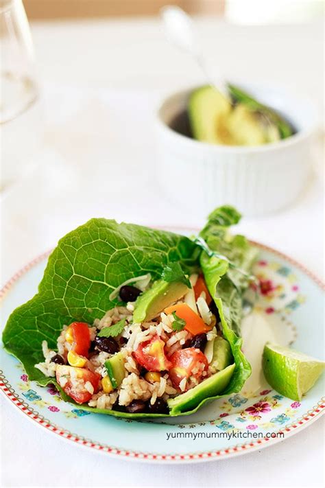 Tex Mex Rice And Black Bean Salad Wraps Yummy Mummy Kitchen A