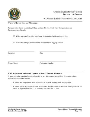 Fillable Online Oregon Judicial Department Fee Deferral And Waiver