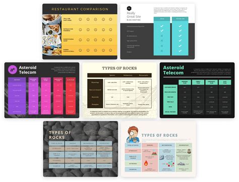 membuat desain diagram perbandingan profesional canva