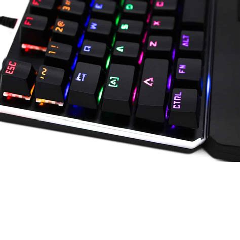 Teclado Gamer Mec Nico Hp Gk F Blanco Rgb Sipo