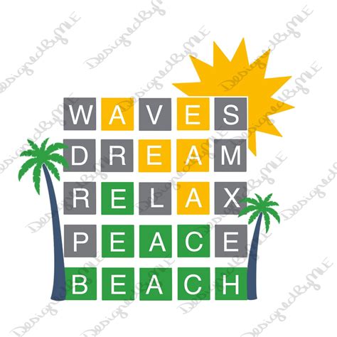 Wordle Beach SVG, PNG, Wordle, Summer Wordle, Summer Design, Beach