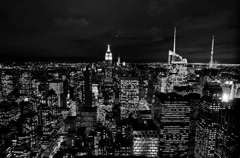 Kostenlose Foto Horizont Schwarz Und Weiß Skyline Nacht