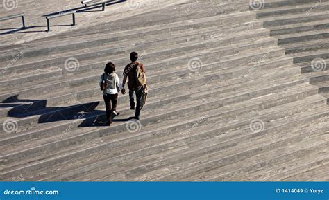 Two People Walking Royalty Free Stock Images - Image: 1414049