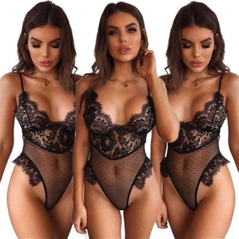 Aliexpress Buy Womens Sexy Lingerie Sissy Nighwear Bodysuit Lace