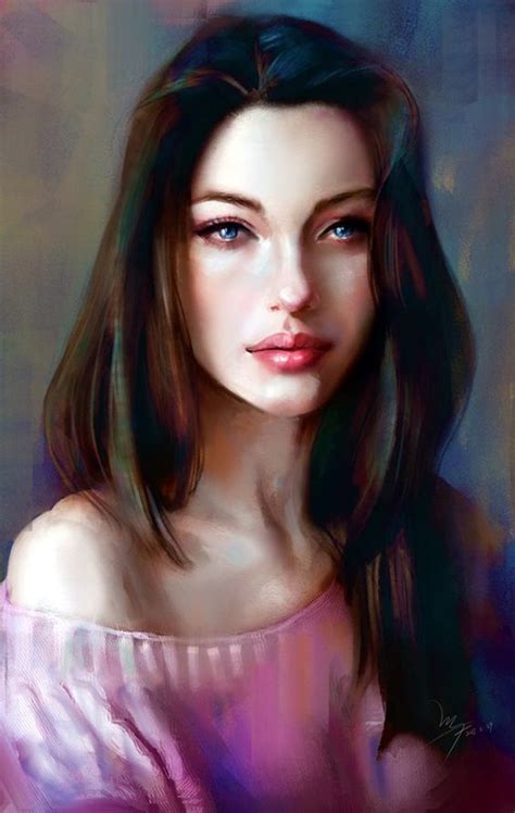 40 Spectacular Digital Painting Portraits Bored Art