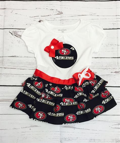 Nfl San Francisco 49ers Football Ruffle Dress Get Your Darling