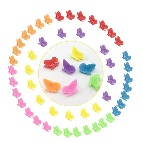 Butterfly Hair Clips Claw Barrettes Assorted Color Mini Jaw Clip Hairpin Accessories Women