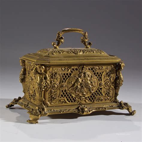 French Bronze Jewelry Casket Manhattan Art And Antiques Center