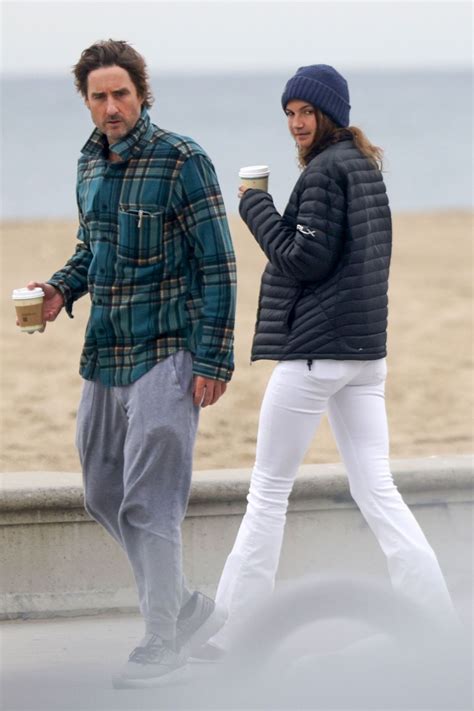 KENDALL YATES and Luke Wilson Out on the Beach in Los Angeles 01/05 ...