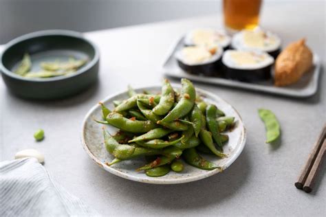 Spicy Edamame W Chili Garlic Ginger Hungry Huy