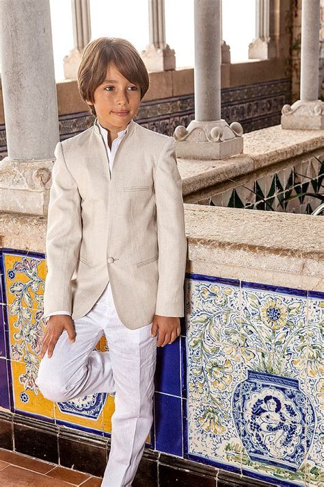 First Communion Suit Linen Manuel Pardo Moda Masculina Barcelona