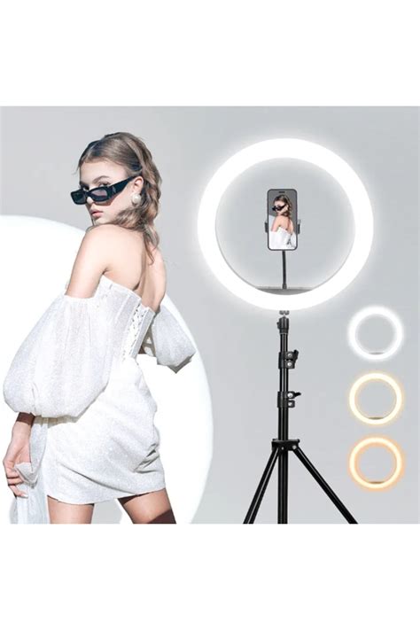 gaman 10 inç ring light Youtuber Tiktok Çekim Işıklı Telefon Tutucu