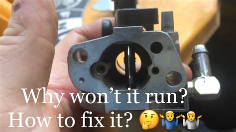 How To Fix Or Replace The Carburetor On Cub Cadet Rt Rear Tine