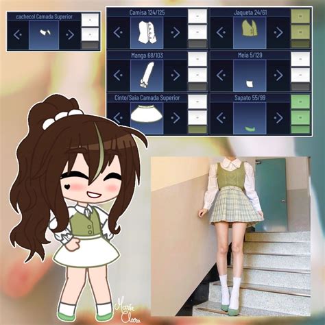 Oufit Gacha Club Ideias Para Personagens Roupas De Personagens