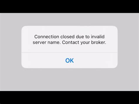 How To Fixing Connection Closed Due To Invalid Server Name Contact