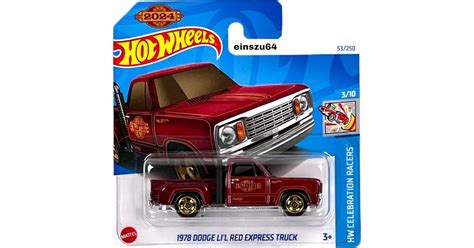 Mattel Hot Wheels Celebration Racers 1978 Dodge Li L Red Express Truck