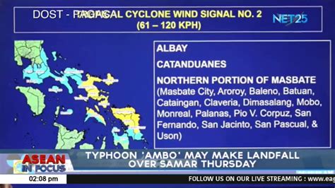 Typhoon Ambo May Make Landfall Over Eastern Samar Youtube