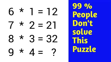 Can You Solve It Problem Mathematics Puzzle Percent People Don T