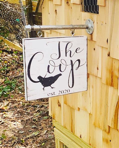 The Coop Chicken Coop Sign Custom Chicken Coop Sign Vintage Etsy