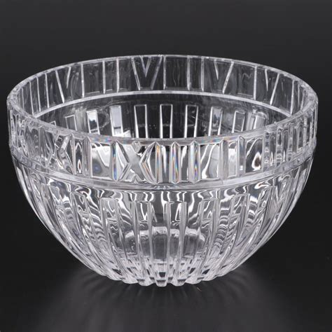 Tiffany And Co Atlas Crystal Bowl Contemporary Ebth