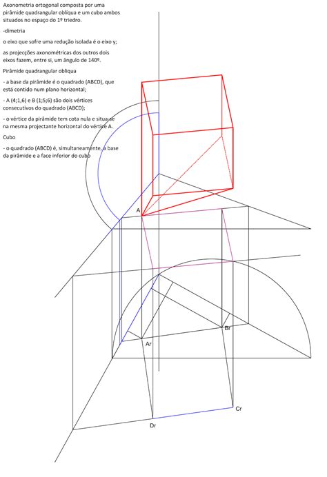 Geometria Descritiva Jpprimo Axonometria Ortogonal Por Miguel Alves