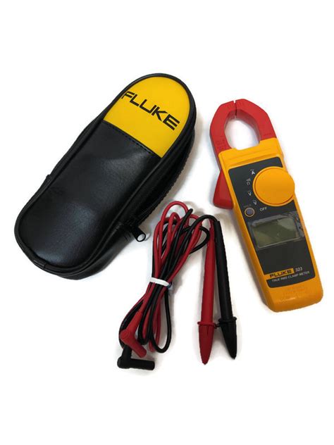 FLUKE 323 Meter True RMS Clamp Meter With Test Leads And Case USA Pawn