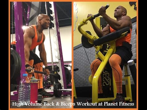 High Volume Back Bicep Workout At Planet Fitness YouTube