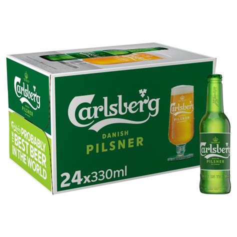 Carlsberg Danish Pilsner Lager Beer 24 X 330ml Bottle Best One