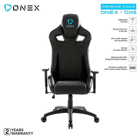 Jual ONEX GX5 Premium Quality Gaming Chair Kursi BLACK Shopee Indonesia