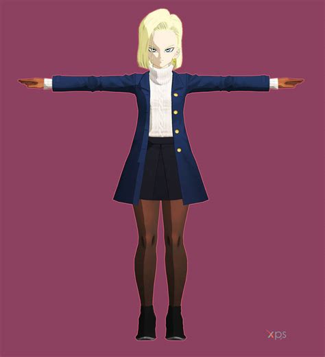 Android 18 As P5 Makoto Winter Casual DL XPS By Sihsengiu On DeviantArt